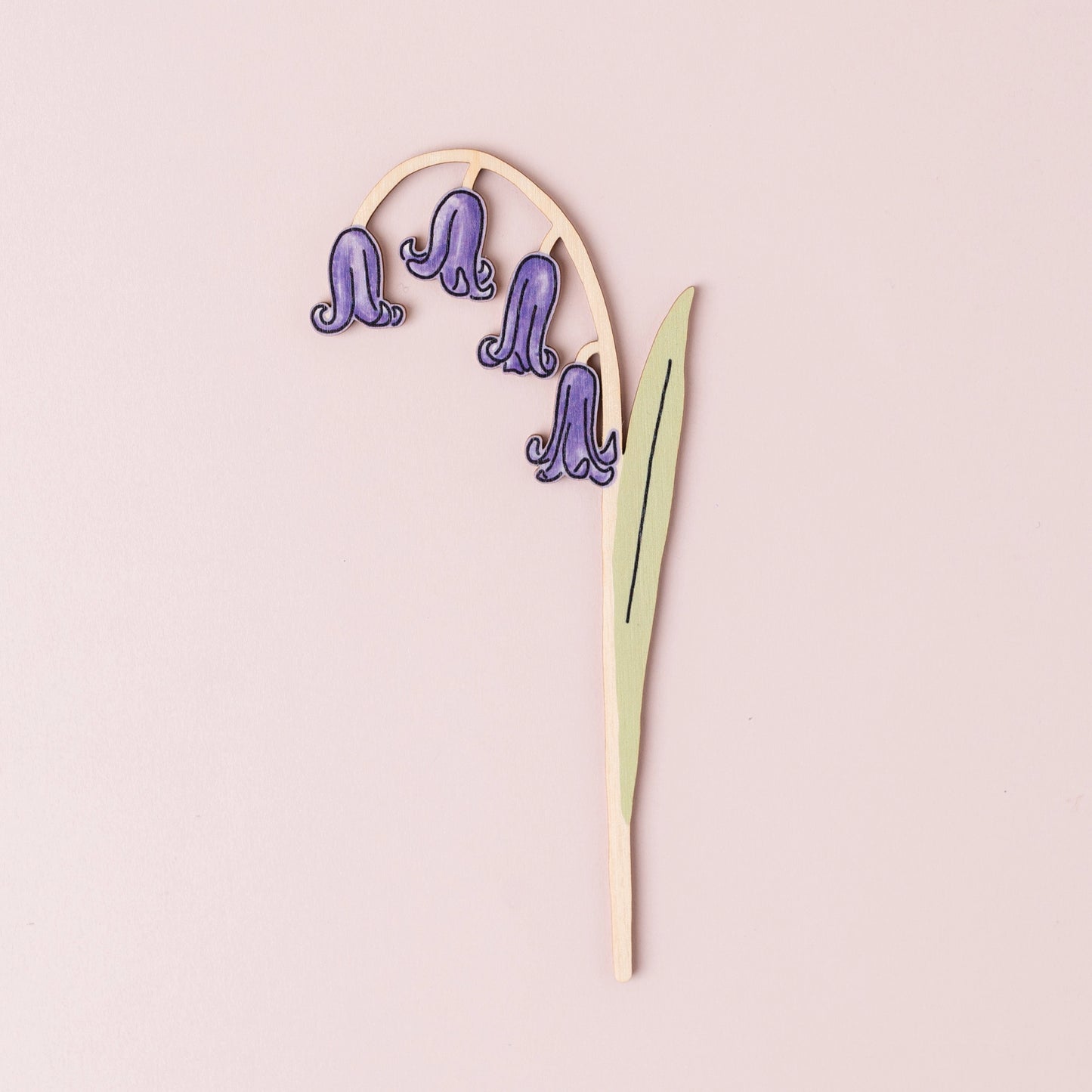 Wooden Wildflower - Bluebells