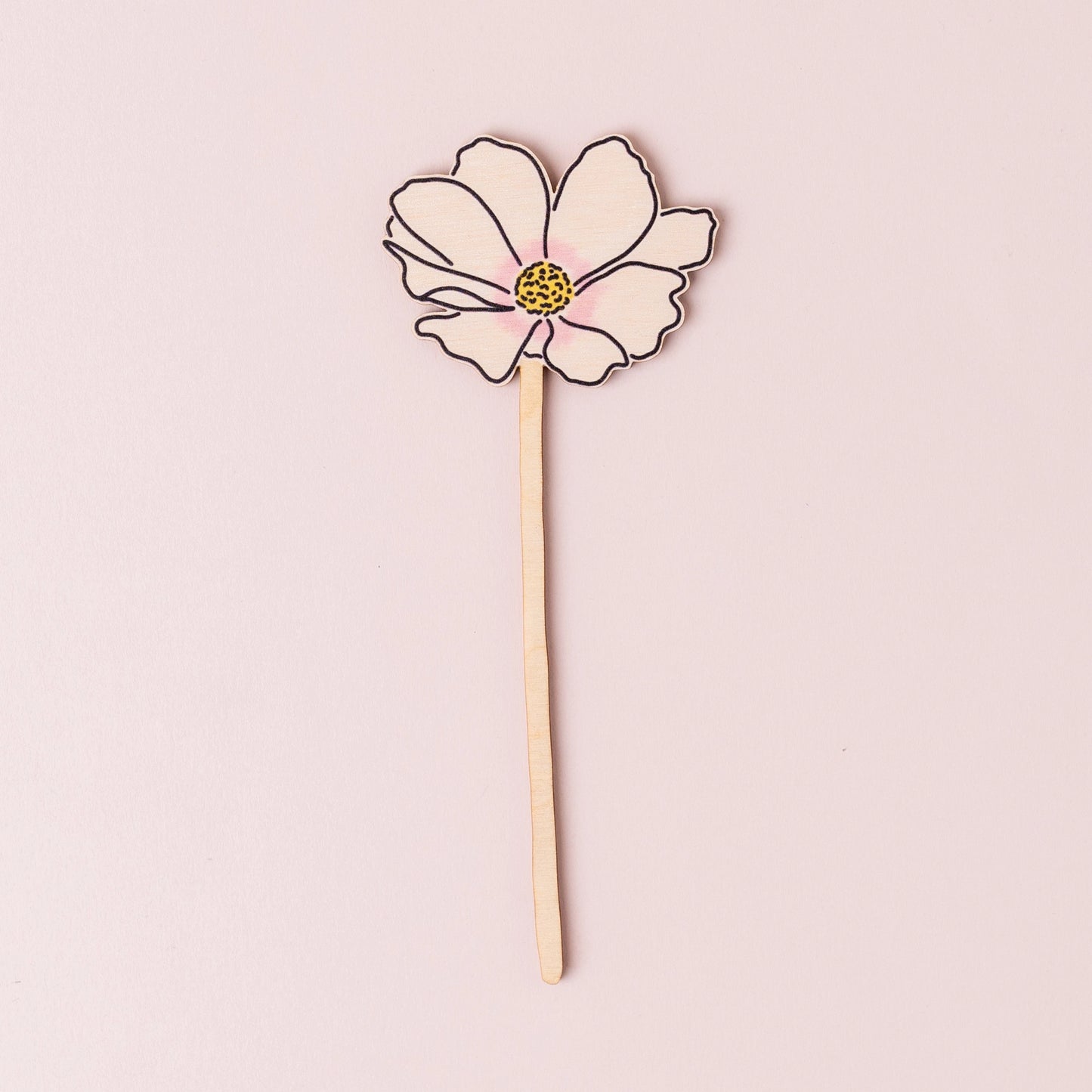 Wooden Wildflower - Cosmos