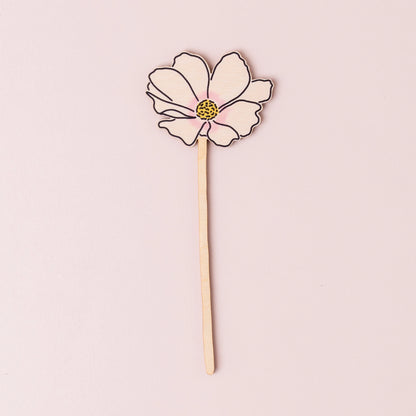 Wooden Wildflower - Cosmos