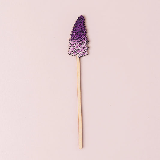 Wooden Wildflower - Purple Orchid
