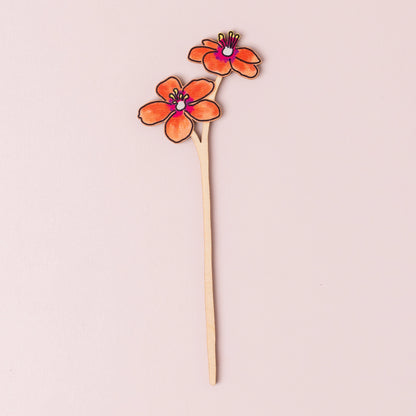 Wooden Wildflower - Scarlet Pimpernel