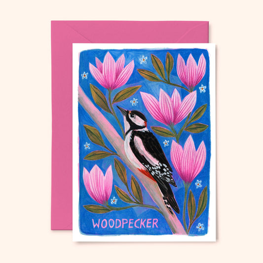 Woodpecker - Greetings Card