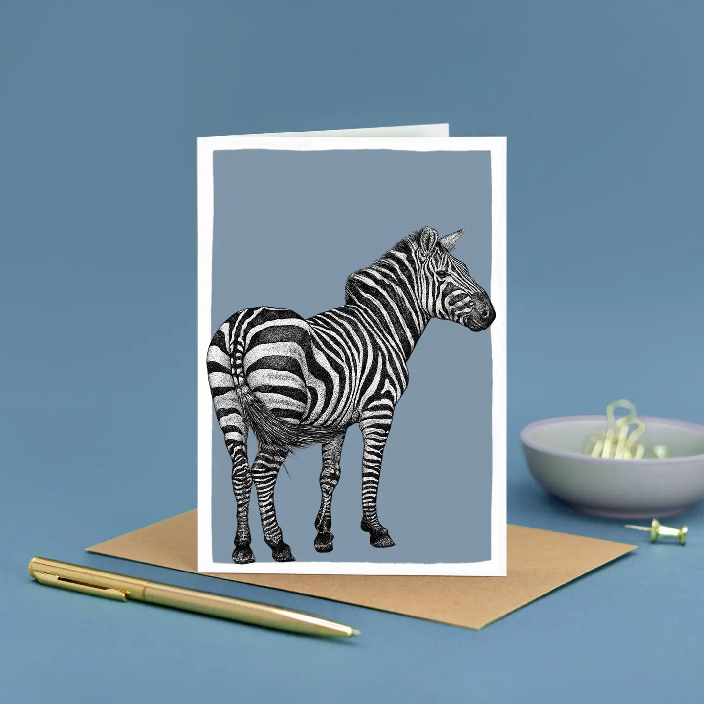 Zebra Greetings Card