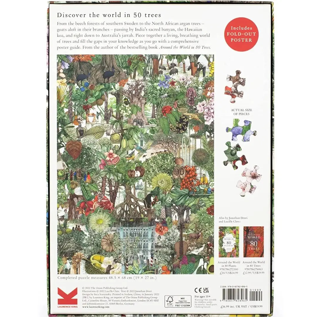 Around the World in 50 Trees: 1000-Piece Jigsaw Puzzle