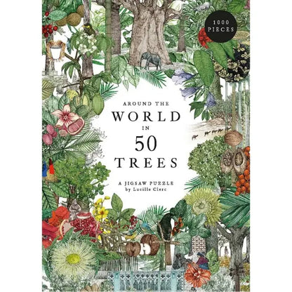 Around the World in 50 Trees: 1000-Piece Jigsaw Puzzle