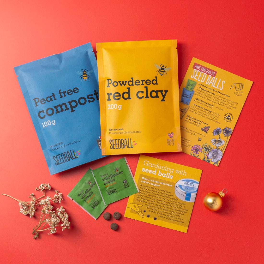 Make Your Own Seedball Kit - Flowers for Butterflies