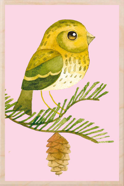 Serin Wooden Postcard